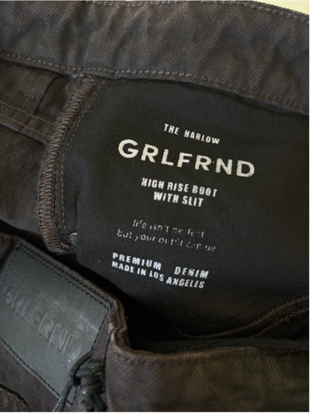 GRLERND Harlow High Rise
Slim Boot with Slit Jeans - Picture 8 of 11
